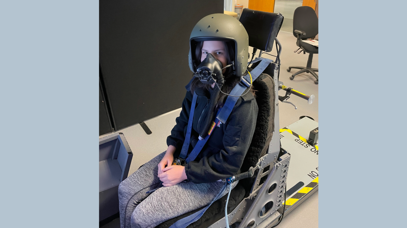  Emma during hypoxia training